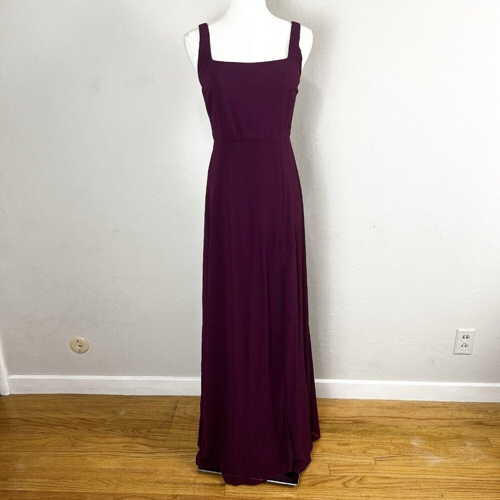 Lulus‎ Remarkable Arrival Plum Purple Maxi Dress Wedding Formal Size Small